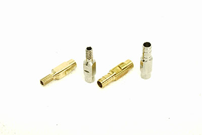銅件 鍍鎳處理 滾花 CNC壓花 車花 鳳梨花 最大外徑:ø4.00mm 孔徑:1.52mm